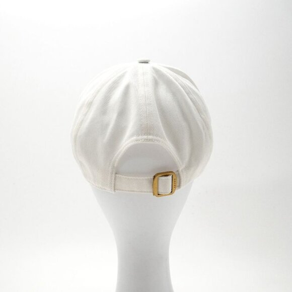 Gucci Never Usedmade in 2024 Cap Size L 59 Logo Embroidery White